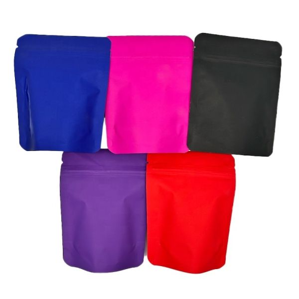 LDPE Plastic Stand Up Mylar Retort Pouch Frosted Colorful Plain Printing Customers Requirements Packaging Milk Jelly