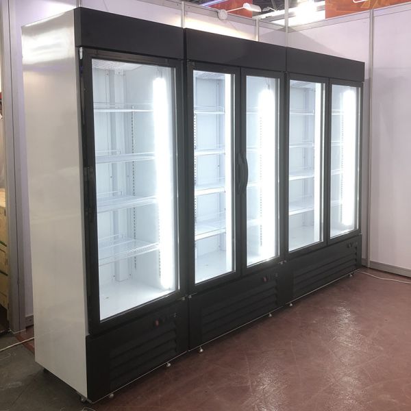 220v/50-60hz 定電圧 2C から 8C までの温度範囲の飲料ディスプレイクーラー