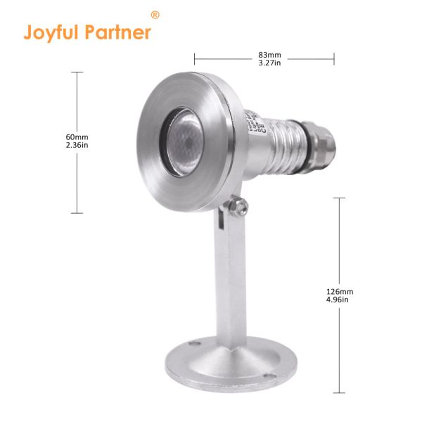 LED Underwater Spot Light Waterproof IK07 1*2W LED DC24V DMX RGBW 6W For Fountain