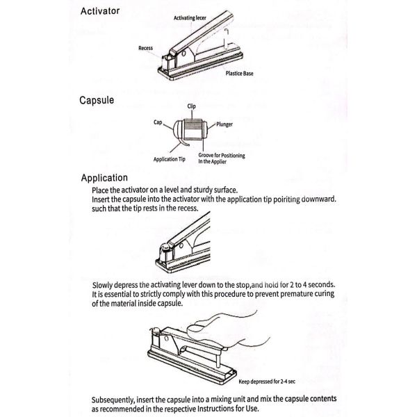 Dental Amalgam 3M Capsule Activator Gun Dental Silicone Impression Material