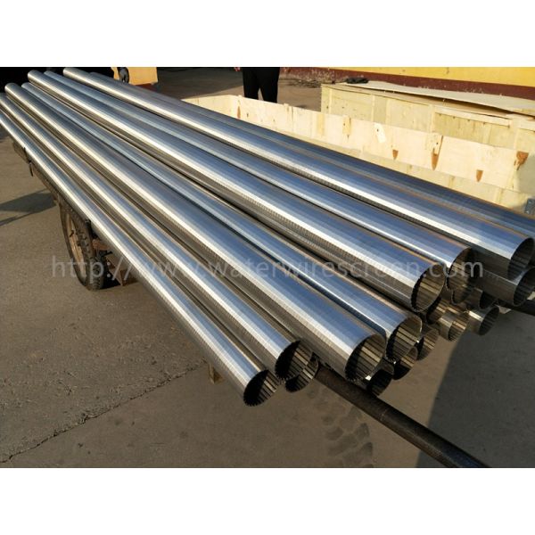Stainless Steel Wedge Wire Screen Pipe Durable For Wastewater Filter