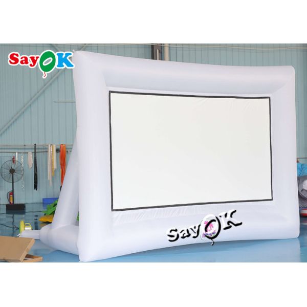 Экран репроектора ткани киноэкрана 4.2x3m Оксфорд крупного плана раздувной для на открытом воздухе общественных мест