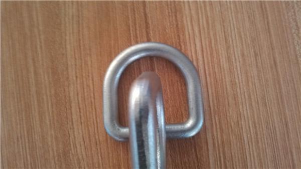 High Strength Safety D Rings Zinc Plated Buckle D Rings With Hot Forged