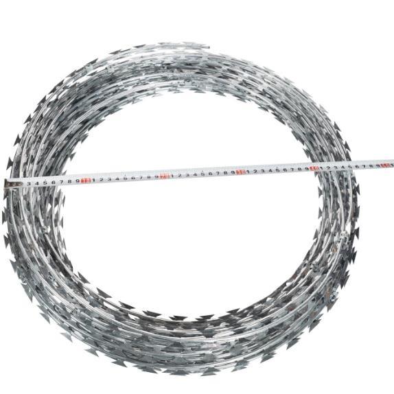 Galvanized PVC Stainless Steel Concertina Razor Barbed Wire Bto-22 Bto-60 Cbt-65 Fencing Wire Price