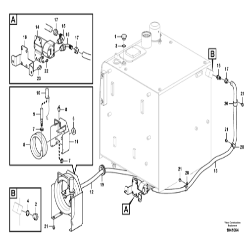 14591830 VOE14591830 Pièces moteur de pompe à carburant pour excavatrice équipées pour Vo-lvo EC200B