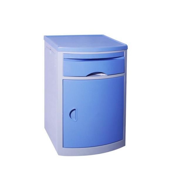 MN-BL001 Hospital Medical Storage Nightstand ABS Plastic Bedside Locker Cabinet Furniture for Hospitals