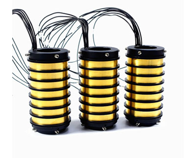 500Million Rotation Longlife Slip Ring 5000RPM 38mm Through Hole 16 Circuits Braiding Machine