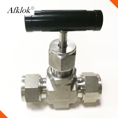 Válvula de bola de aço inoxidável do nanovolt poder manual de 1/8 de 1/4 de 1/2” para o controle de fluxo