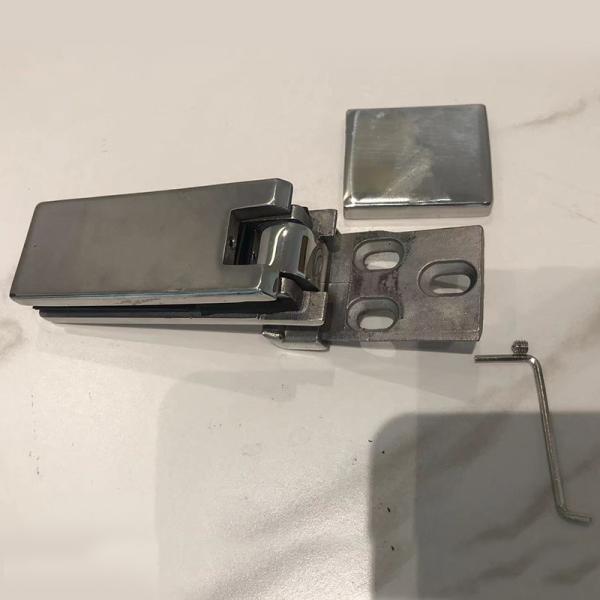 SUS304 Stainless Steel Casting Bathroom Glass Door Hinges High accuracy