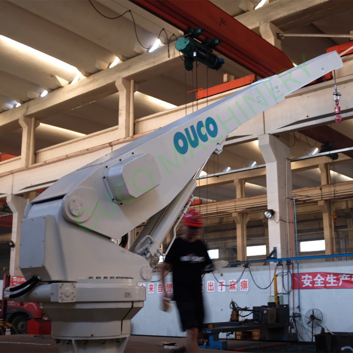 Морские краны постамента баржи 5M телескопичные оффшорные