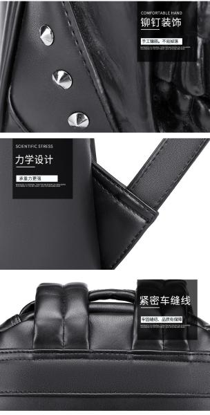 3D PU LEATHER SKULL BACKPACK - BACK PACKS STEAM PUNK RIVET PERSONALITY TRAVEL BAGPACK COLLEGE/HIGH SCHOOL BAGS BOOKBAG