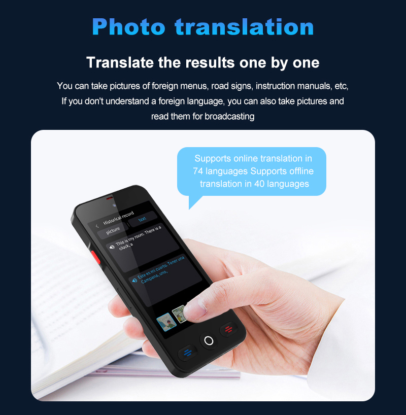 AI Video Call Voice Intelligent Language Translator For Business Tranvel Study