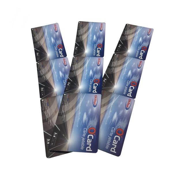 NFC RFID Paper Fan Fold Tickets Coated Paper Material For Train or transportation