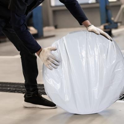 Saco plástico do armazenamento das poupanças resistentes feitas sob encomenda do pneu para o espaço livre branco do carro