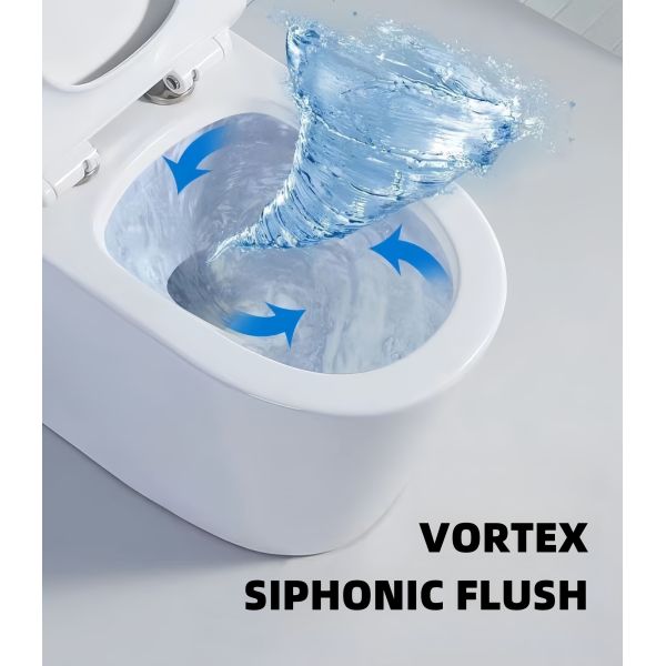 Dual-Flush Single Piece Commode with S/P Trap Drainage Pattern