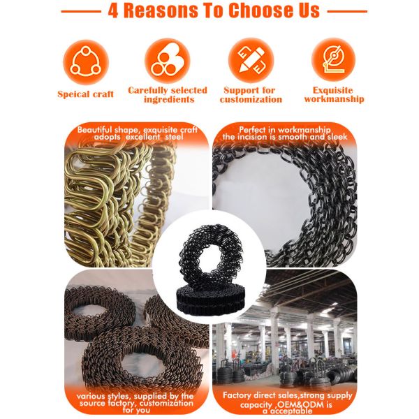 OEM Zig Zag Мебельные пружины Стальные обивки Диванные пружины