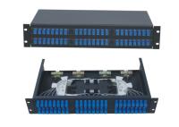a caixa terminal da fibra óptica do SC de 12 portos com a cremalheira 2U montou a estrutura