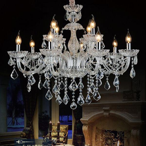 Affordable crystal chandelier lighting Transparent Color (WH-CY-08)