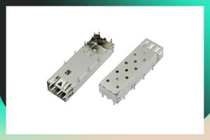 Através do conector 1489779-1 do módulo de SFP do furo com IEM do metal sem tipo