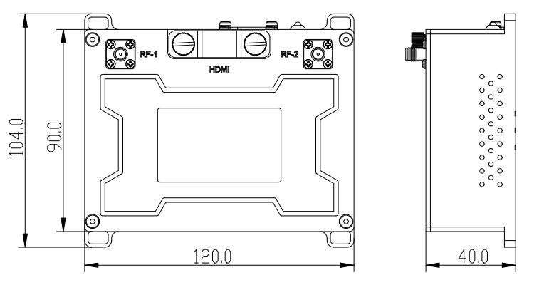 FHSS IFS UAV UGV Data Link для беспилотных летательных аппаратов Роботический, компактный прочный беспроводной видеопередатчик радиосвязь