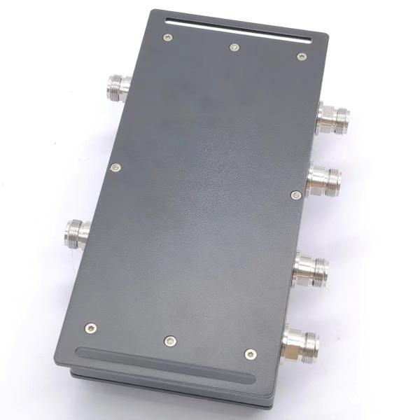 125dbc NF RF Passive Hybrid Coupler RF Hybrid Combiner 4 in 2 out 698-3800MHz N-F