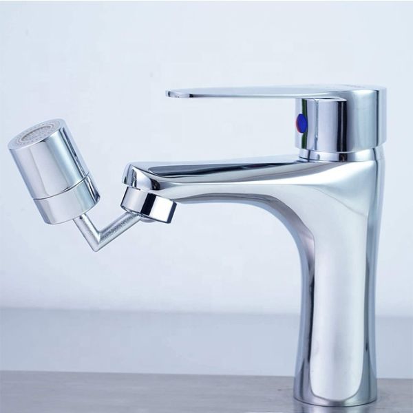 720 Degree Swivel Sink Big Angle 2.5 GPM Large Flow Dual Function Faucet Aerator 64g