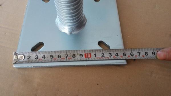 Construction Scaffolding Adjustable Base Jack With Swivel Base Plate