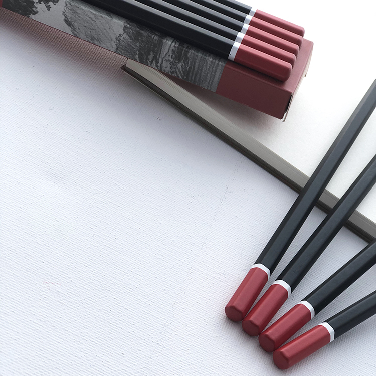 High quality art black 8B specifications woodensketch pencil set