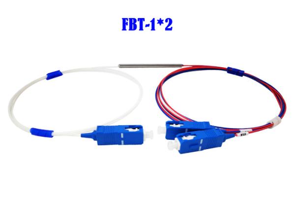 FBT 1×2 Coupler Fiber Optical WDM Mini 0.9 50/50 SC APC Connector 1310 1490 1550