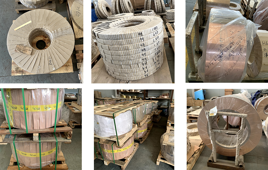 Катушка Rolls прочное 100mm C10300 прокладки металла латунная медная