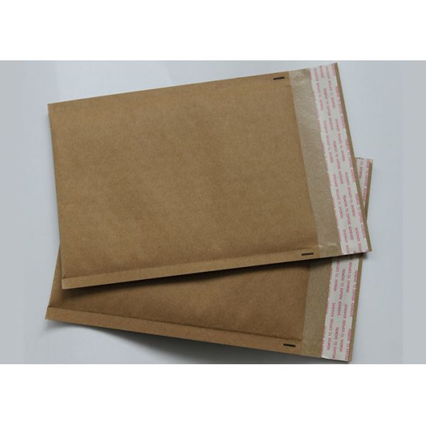 Customized Brown Kraft Paper Bubble Mailers Padded Courier For Mailing