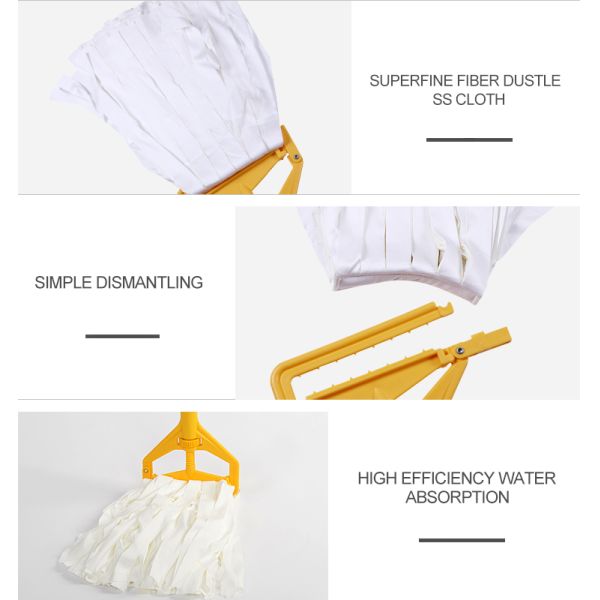 supplying professional microfiber non-dust cloth cleaning mop with good absorbency