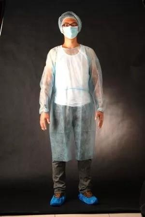 Light Weight Anti Pull Disposable Isolation Gowns Regular 20 - 40gsm Non Woven Material
