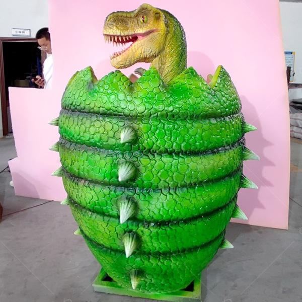 Animatrónico comercial Modelo realista de huevo de dinosaurio Sonido personalizado