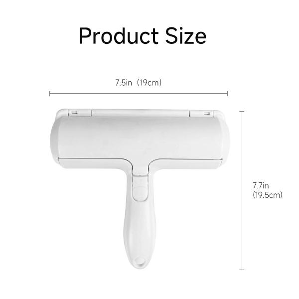 Customized Pet Hair Remover Brush White Reusable Dog Hair Roller
