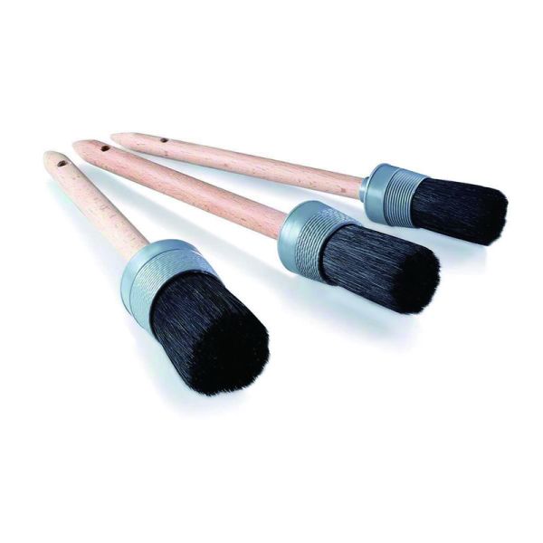 Durable Wooden Handle Car Cleaning Brushes 22.5cm For Car Wheel