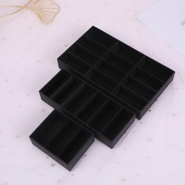 Black Top And Bottom Cover Essential Oil Packaging Box Cosmetic Box Can Print LOGO