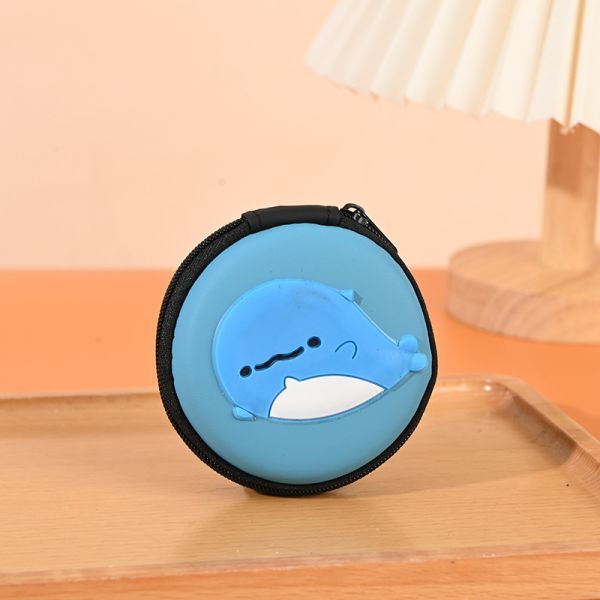 Pattern Type others Round 2d 3d Coin Usb Lines Earphone Pvc Eva Organizer Bags
