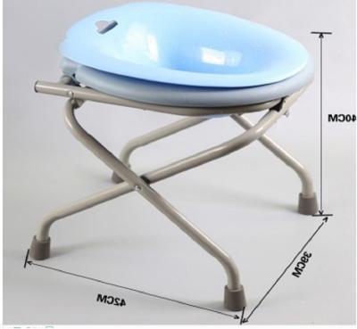 One Click Folding Common Sitting Adjustable Bath Seat High Carbon Steel Squat Free