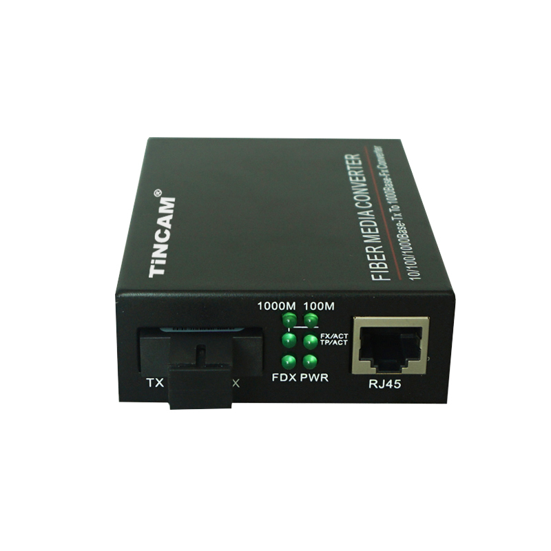 10/100/1000M single mode single fiber External power supply Fiber Media Converter