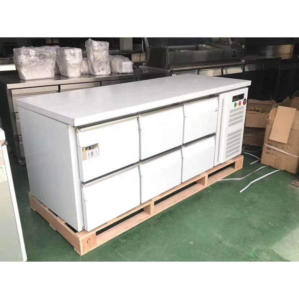 R134A R290A Commercial Chest Freezer Stainless Steel 1800x800x800mm