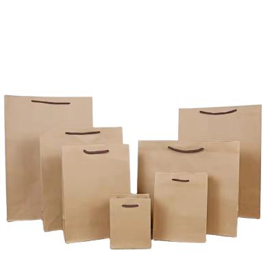 Artesanato marrom Bolsas de papel promocionais Zipper Top para Calçados vestuário
