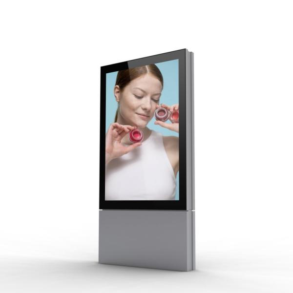 Galvanized Steel Advertising Light Box 2000 Lux LED Scrolling Mupi For Airport