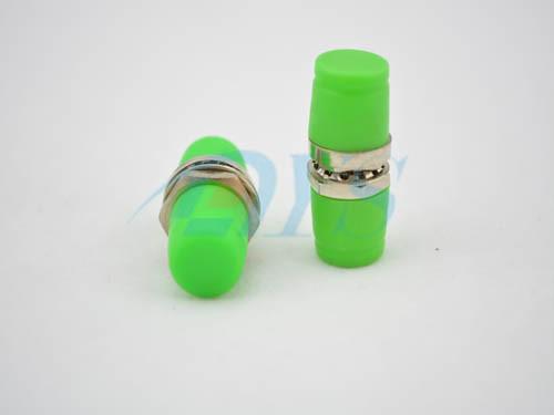 Green FC / APC Fiber Optic Adapter For Telecommunications With Ceramic Ferrule