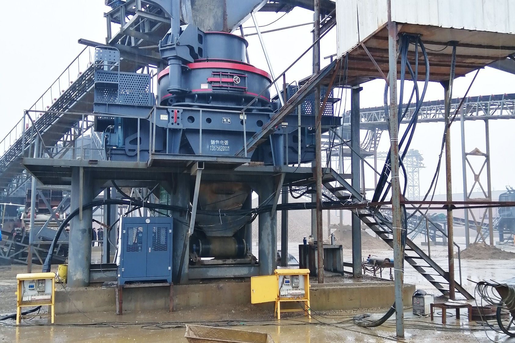 Aggregate Equipments VSI-7611 Impact Crusher for Road Construction Customization