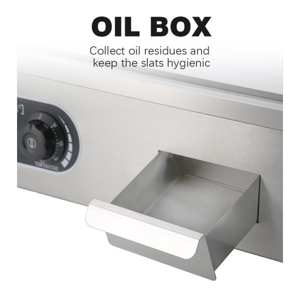 Нержавеющая сталь электрическая гриль коммерческая кастрюля гриль для температурного диапазона 50-300C