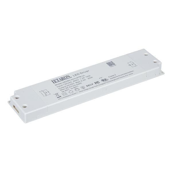 Mirror Lighting 24v Constant Voltage Led Driver 60W Ultra Slim