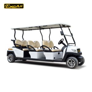 Electric Golf Carts Designed with Lithium Battery 48V 105Ah 5KW AC Motor and 6 Seats Offering 25 Percent Climbing Ability