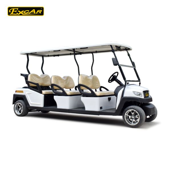 Electric Golf Carts Designed with Lithium Battery 48V 105Ah 5KW AC Motor and 6 Seats Offering 25 Percent Climbing Ability