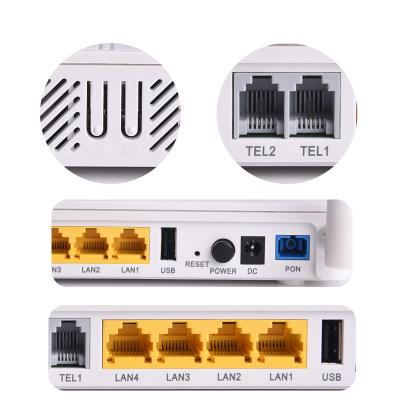 Router sem fio da fibra ótica de 4GE 2VOIP 2.4G 5.8G WLAN 1USB XPON
